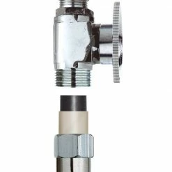Plumb Pak Quarter Turn Straight Valve 1/2 Inch CPVC x 3/8 Inch OD - PP32-2PCLF - General Plumbing Hardware