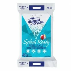 Diamond Crystal Splash Ready Pool Salt, 40 lb. Bag - 100011437