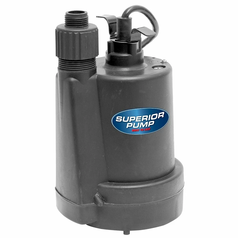 Superior Pump 1/4 HP Thermoplastic Submersible Utility Pump 1800 GPH - 91250 - Pumps & Wells 3 Superior Pump 1/4 HP Thermoplastic Submersible Utility Pump 1800 GPH - 91250 - Pumps & Wells