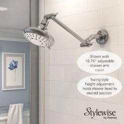 Stylewise by Keeney 5 Function Shower Head- 1.8 GPM-Chrome-K703CP - Bathroom Accessories -Plumbing Sales 2022 108b68300cc08844176fd47d9e4d00d75cea6803 2516402 7