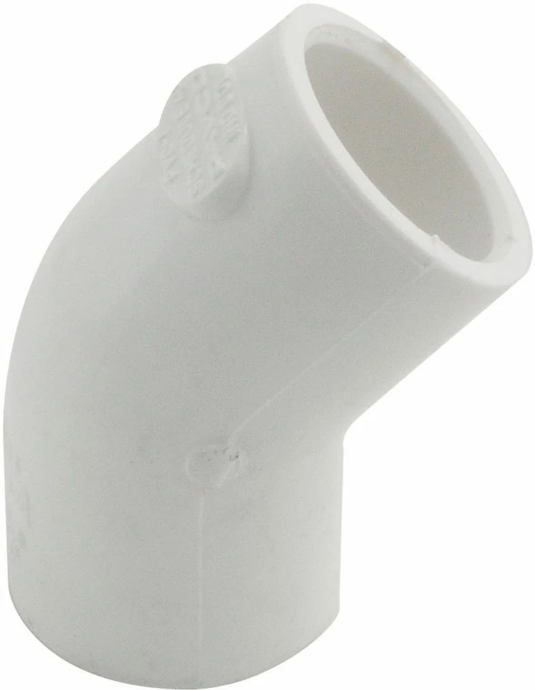 Lasco Fittings 1/2 Inch Sched. 40-PVC 45 Degree Slip Elbow FP4 E45-12 - 417005BC - PVC Fittings 4 Lasco Fittings 1/2 Inch Sched. 40-PVC 45 Degree Slip Elbow FP4 E45-12 - 417005BC - PVC Fittings - Image 2