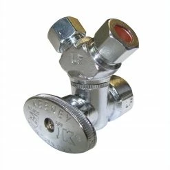 Plumb Pak Quarter Turn 3 Way Valve 1/2 FIP x 3/8 Inch OD x 3/8 Inch OD - PP2901VLF - General Plumbing Hardware