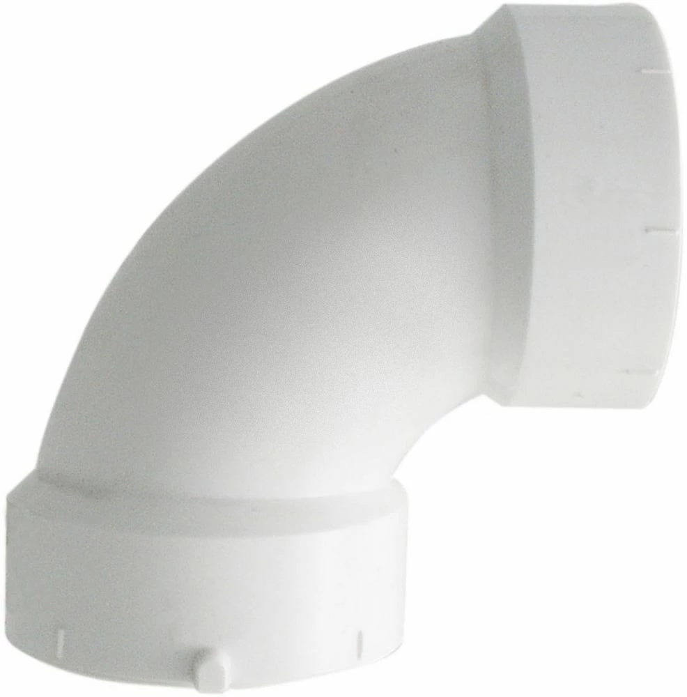 Lasco Fittings 4 Inch PVC 90 Degree Elbow DWV FPV E90-4 - D300040BC - PVC Fittings 4 Lasco Fittings 4 Inch PVC 90 Degree Elbow DWV FPV E90-4 - D300040BC - PVC Fittings - Image 2