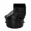 Advanced Drainage Systems Adapter Downspout 4 X 3 X 2 Black - Pipe & Tubing