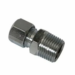 Plumb Pak Straight Connector 3/8 Inch MIP x 3/8 Inch OD - PP72PCLF - General Plumbing Hardware