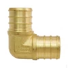 Apollo 3/4 Inch Brass PEX Barb 90-Degree Elbow 10 Pack - APXE3410PK - Bathroom