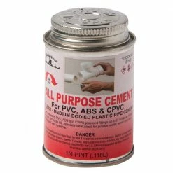 Black Swan All Purpose 3 Way Medium Bodied Clear Cement, 1/4 Pint - 07105 - Plumber's Tools