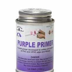 Black Swan 1/4 pt Purple Primer - 08100 - Plumber's Tools
