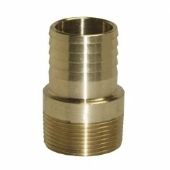 Water Source 1" Brass Male Insert Adapter, No Lead - MA100NL - Brass Fittings