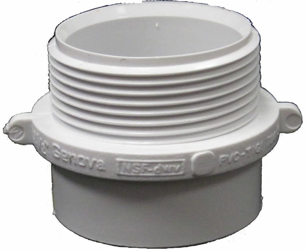 Lasco Fittings 1-1/2 Inch x 1-1/2 Inch PVC Male Fitting Adapter Dwv FPV MFA-112112 - D105015BC - PVC Fittings 3 Lasco Fittings 1-1/2 Inch x 1-1/2 Inch PVC Male Fitting Adapter Dwv FPV MFA-112112 - D105015BC - PVC Fittings