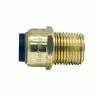 Elkhart Products Tectite 1/2 Inch Push-Fit x Male Pipe Thread Brass Male Adapter Lead Free - 10155468 - General Plumbing Hardware