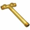 Water Source 10" Brass Tank Tee, No Lead - TC10NL - Brass Fittings