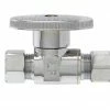 Plumb Pak Quarter Turn Straight Valve 3/8 Inch OD Comp - PP2071LF - General Plumbing Hardware