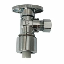 Plumb Pak Quarter Turn Angle Valve 1/2 Inch x 3/8 Inch OD - PP2622POLF - General Plumbing Hardware