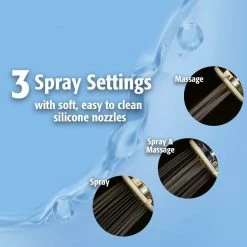 Stylewise by Keeney 3 Function Shower Head-1.8 GPM-White-K704WH - Bathroom Accessories -Plumbing Sales 2022 6fc85e4cf2b413f08f081a29eb40c5eef7974f77 2516404