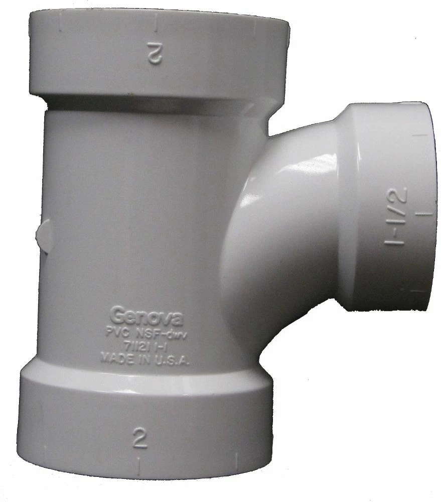 Lasco Fittings 3 Inch x 3 Inch x 2 Inch PVC Sanitary Tee DWV FPV RT-332 - D401338BC - PVC Fittings 3 Lasco Fittings 3 Inch x 3 Inch x 2 Inch PVC Sanitary Tee DWV FPV RT-332 - D401338BC - PVC Fittings