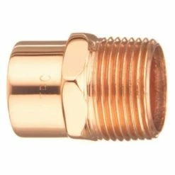 Elkhart Products Elkhart 3/4 Inch Cup x Male Pipe Thread Copper WROT Male Adapter Lead Free - 10130330 - General Plumbing Hardware