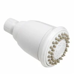 Stylewise by Keeney 3 Function Shower Head - 1.8 GPM-White -K700WH - Bathroom Accessories