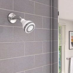 Stylewise by Keeney 3 Function Shower Head-1.8 GPM-White-K704WH - Bathroom Accessories -Plumbing Sales 2022 7dfd641f73b896bc4e5fee5344a79a38136b3d73 2516404 2