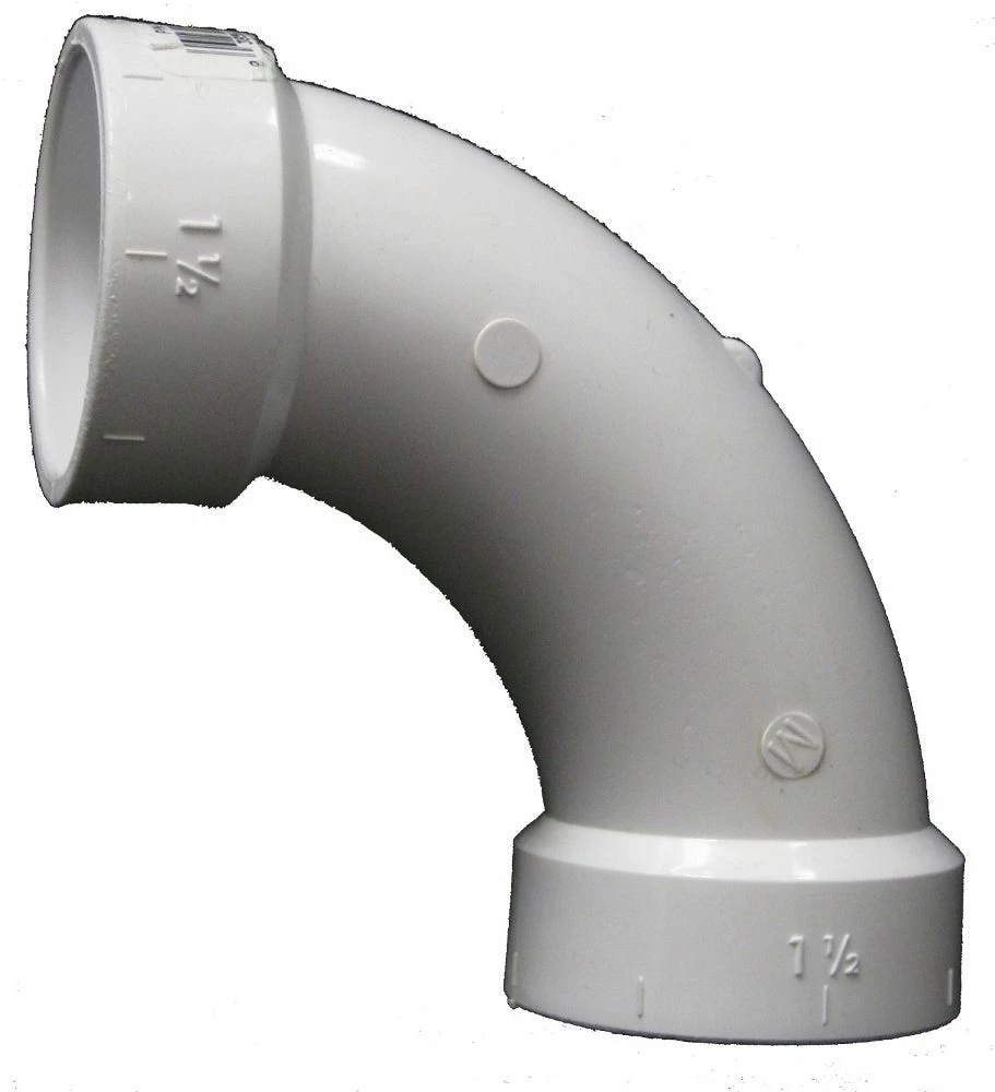 Lasco Fittings 3 Inch PVC 90 Degree Long Sweep Elbow DWV FPV ELT90-3 - D304030BC - PVC Fittings 4 Lasco Fittings 3 Inch PVC 90 Degree Long Sweep Elbow DWV FPV ELT90-3 - D304030BC - PVC Fittings - Image 2