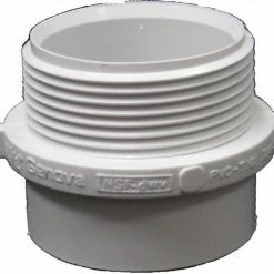 Lasco Fittings 2 Inch x 2 Inch PVC Male Fitting Adapter DWV FPV MFA-22 - D105020BC - PVC Fittings