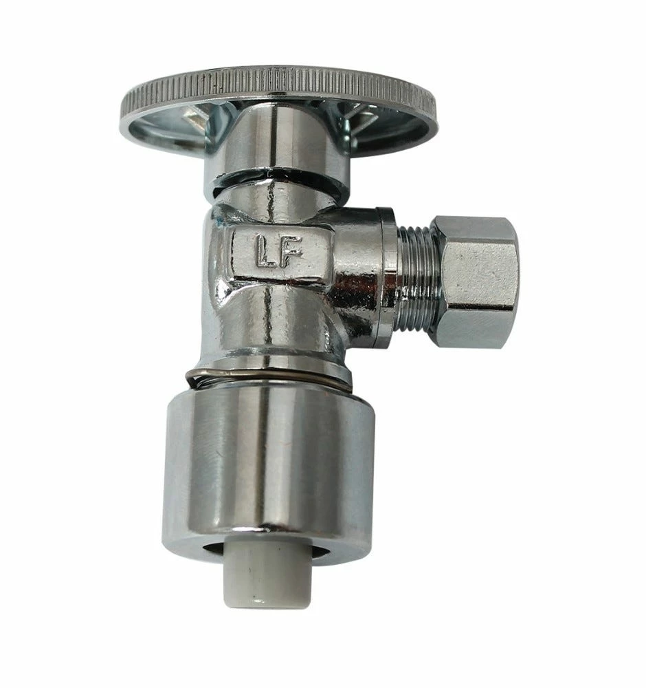 Plumb Pak Quarter Turn Angle Valve 1/2 Inch x 3/8 Inch OD - PP2622POLF - General Plumbing Hardware 4 Plumb Pak Quarter Turn Angle Valve 1/2 Inch x 3/8 Inch OD - PP2622POLF - General Plumbing Hardware - Image 2