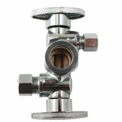 Keeney Qrtr Turn 3 Way Valve K2904DHLF - Bathroom Accessories