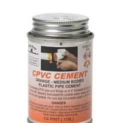 Black Swan 1/4 pt CPVC Cement Orange Medium Bodied - 07185 - Plumber's Tools