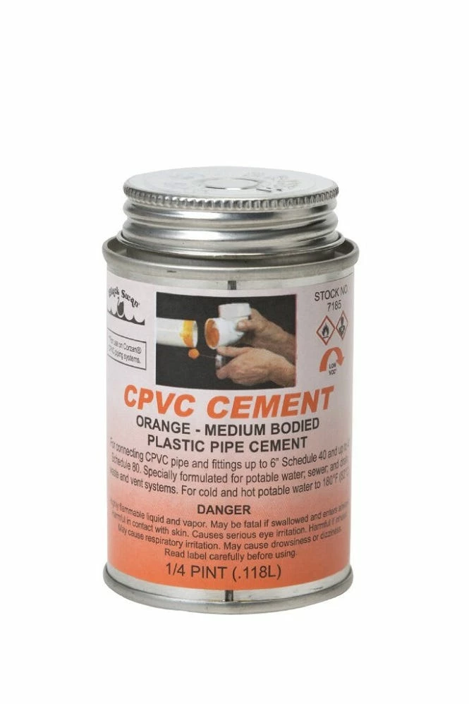 Black Swan 1/4 pt CPVC Cement Orange Medium Bodied - 07185 - Plumber's Tools 3 Black Swan 1/4 pt CPVC Cement Orange Medium Bodied - 07185 - Plumber's Tools