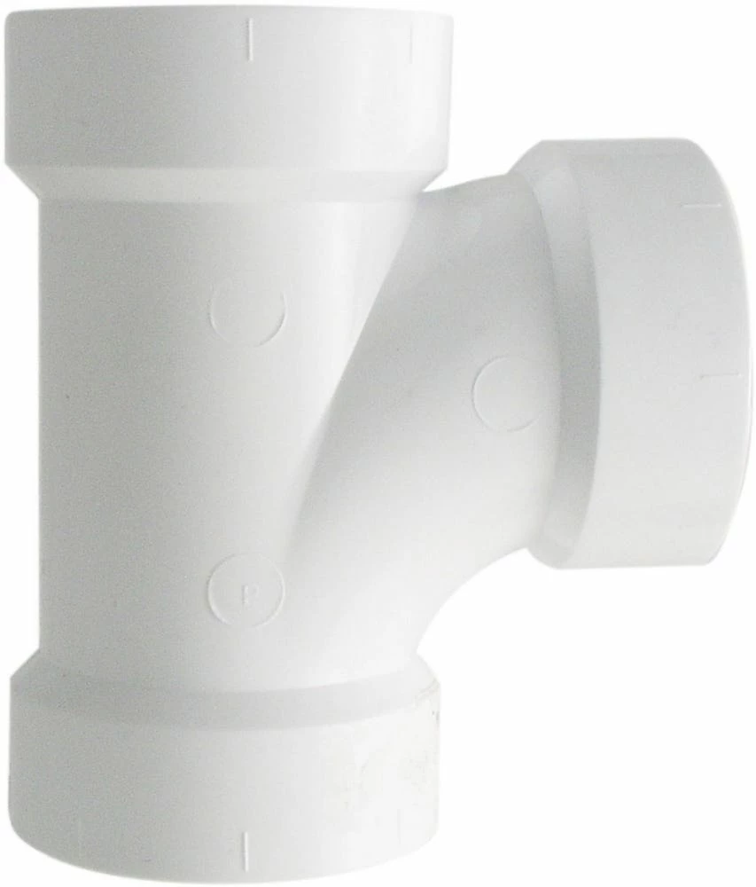 Lasco Fittings 3 Inch PVC Sanitary Tee DWV FPV T-3 - D400030BC - PVC Fittings 3 Lasco Fittings 3 Inch PVC Sanitary Tee DWV FPV T-3 - D400030BC - PVC Fittings