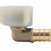 Apollo 1/2 Inch Brass PEX Barb x 1/2 Inch Female Swivel 90-Degree Elbow - APXFAE1212 - Bathroom