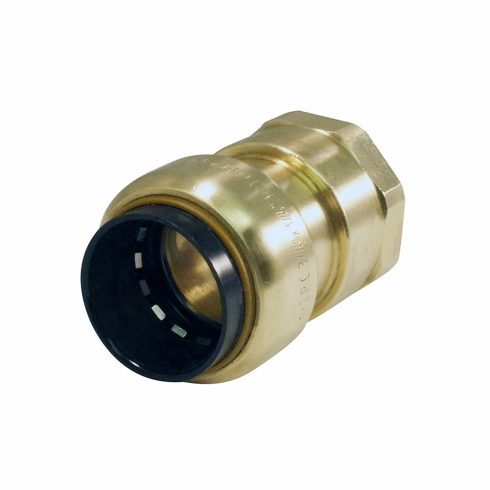 Elkhart Products Tectite 3/4 Inch Push-Fit x Female Pipe Thread Brass Female Adapter Lead Free - 10155464 - General Plumbing Hardware 4 Elkhart Products Tectite 3/4 Inch Push-Fit x Female Pipe Thread Brass Female Adapter Lead Free - 10155464 - General Plumbing Hardware - Image 2