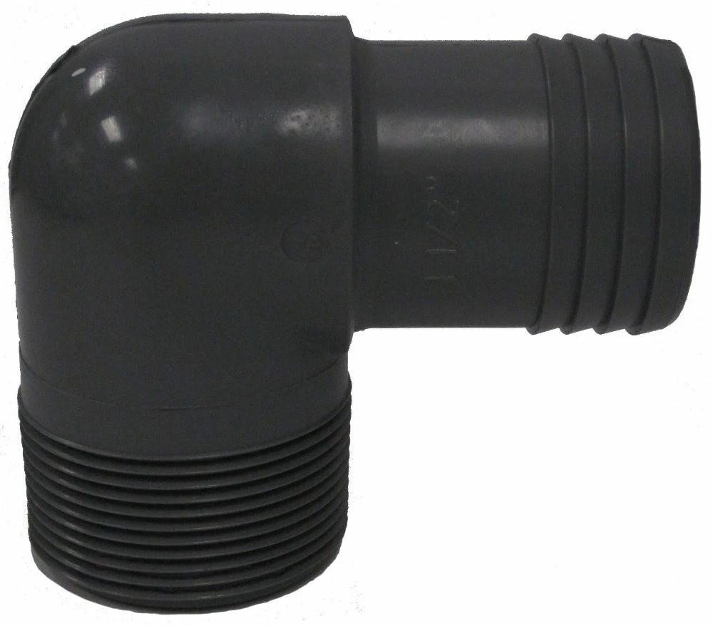 Lasco Fittings 1/2 Inch Male 90 Degree Elbow Plastic FIN ME90-12 - 1407005RMC - PVC Fittings 3 Lasco Fittings 1/2 Inch Male 90 Degree Elbow Plastic FIN ME90-12 - 1407005RMC - PVC Fittings