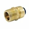 Elkhart Products Tectite 1/2 Inch x 3/4 Inch Push-Fit x Male Pipe Thread Brass Male Adapter Lead Free - 10177380 - General Plumbing Hardware