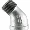 LDR Galvanized 45 Degree Street Elbow 3/4" 311 SE45-34 - Malleable Fittings
