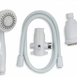 Stylewise by Keeney 3 Way Shower Head Kit -1.8 GPM-White-K750WH - Bathroom Accessories
