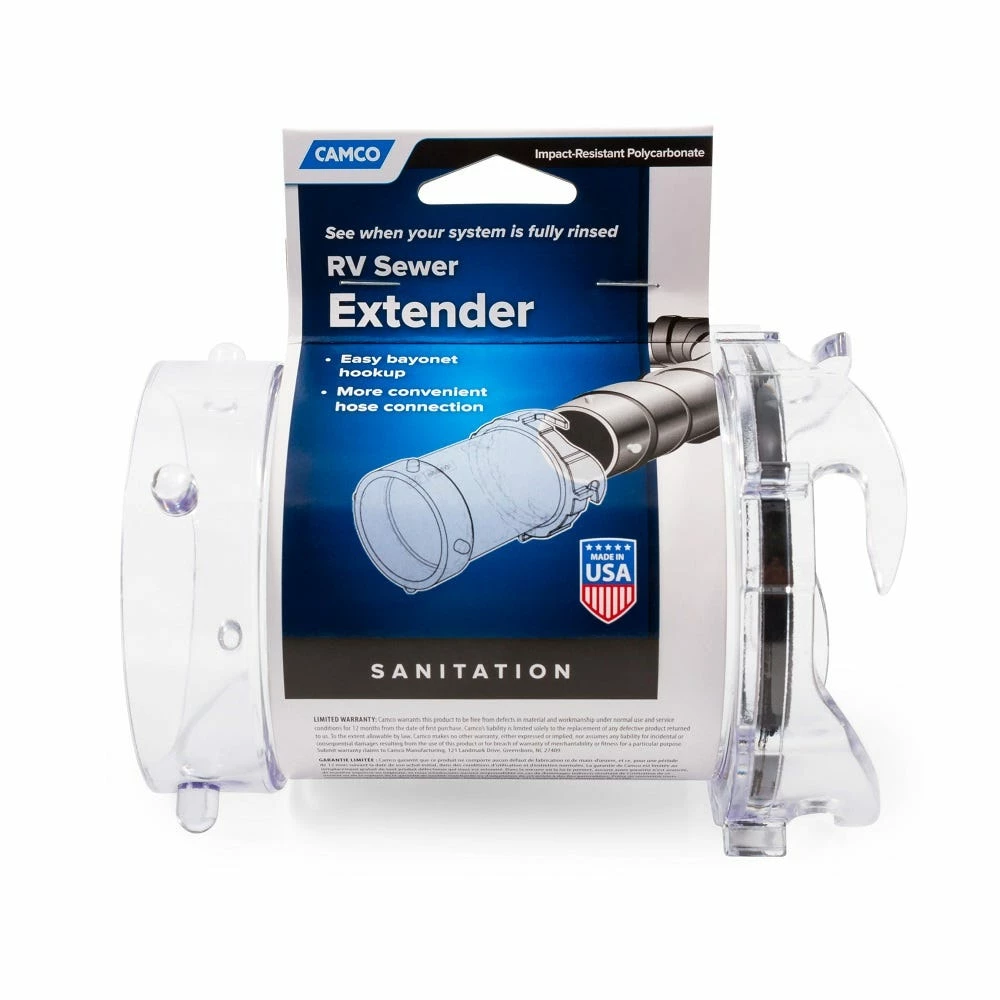 Camco RV Sewer Extender 5 Inch Clear Adapter - 39572 - General Plumbing Hardware 3 Camco RV Sewer Extender 5 Inch Clear Adapter - 39572 - General Plumbing Hardware