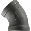 LDR Black 45 Degree Elbow 3/4" 310 E45-34 - Malleable Fittings