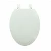 AquaPlumb Elongated Wood Toilet Seat, White CTS104W - Toilets & Toilet Seats