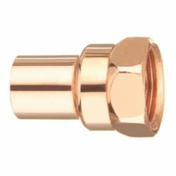 Elkhart Products Elkhart 3/4 Inch Fitting x Female Pipe Thread Copper WROT Female Adapter Lead Free - 10130242 - General Plumbing Hardware